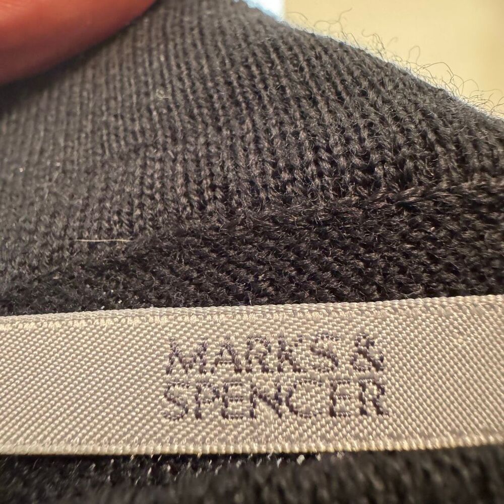 Marks & Spencer Wool Turtleneck Sweater Womens XXL Black Minimalist Classic - Picture 4 of 5